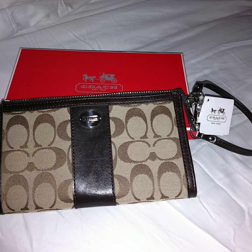 Authentic coach wristlet